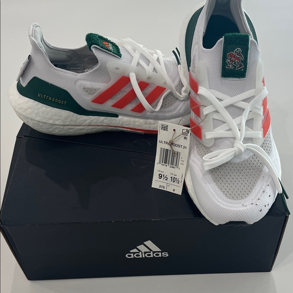 adidas Ultraboosts Miami Hurricanes